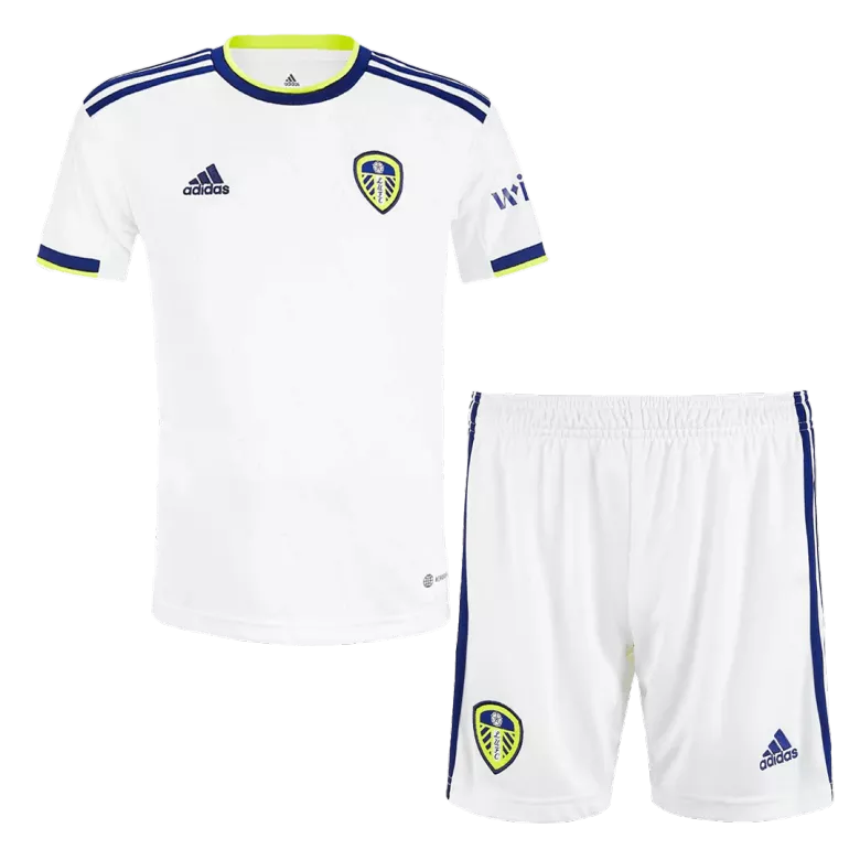 Leeds United Home Kids Jerseys Kit 2022/23 - vstockx