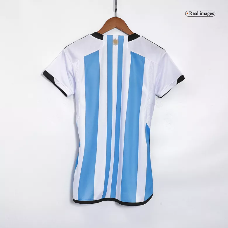 Women's MESSI #10 Argentina Three Stars Home Jersey 2022 - vstockx
