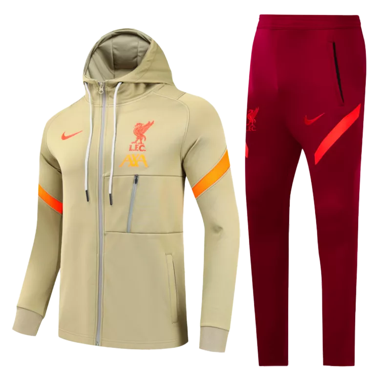 Liverpool Hoodie Tracksuit 2021/22 Red&Gray - vstockx