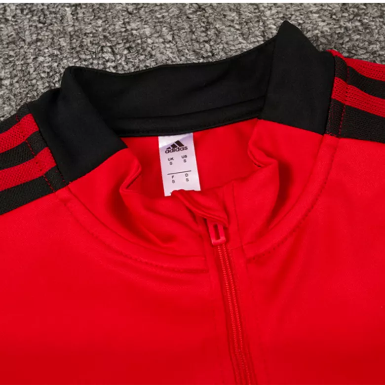 Manchester United 1/4 Zip Tracksuit 2021/22 Kids Red - vstockx