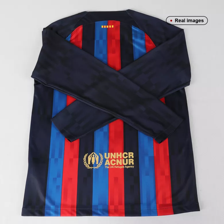 Barcelona Home Long Sleeve Soccer Jersey 2022/23 - vstockx