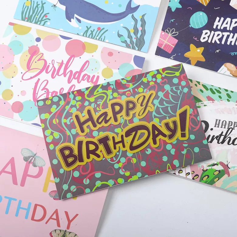 1 Pcs Random Style Personalized Birthday Greeting Card - vstockx
