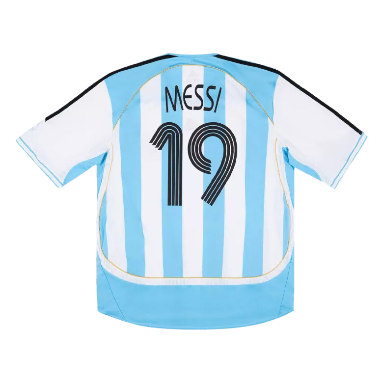 Vintage Soccer Jersey MESSI #19 Argentina Home 2006 - vstockx
