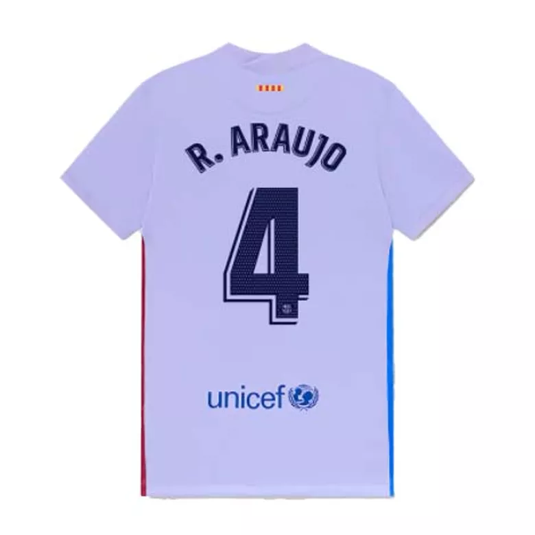 R.ARA�~JO #4 Barcelona Away Soccer Jersey 2021/22 - vstockx