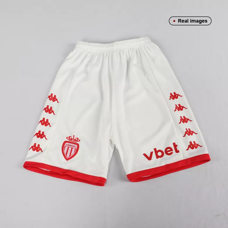 AS Monaco FC Home Kids Soccer Jerseys Kit 2022/23 - vstockx