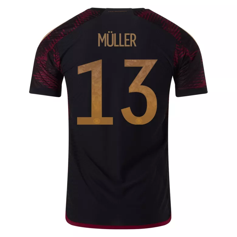 M��LLER #13 Germany Away Authentic Jersey World Cup 2022 - vstockx
