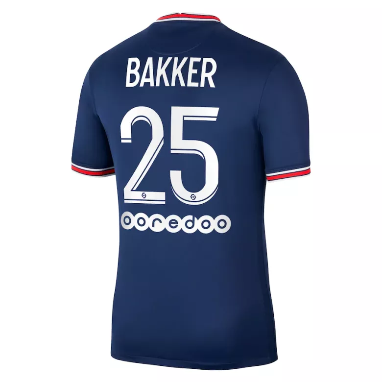 BAKKER #25 PSG Home Soccer Jersey 2021/22 - vstockx