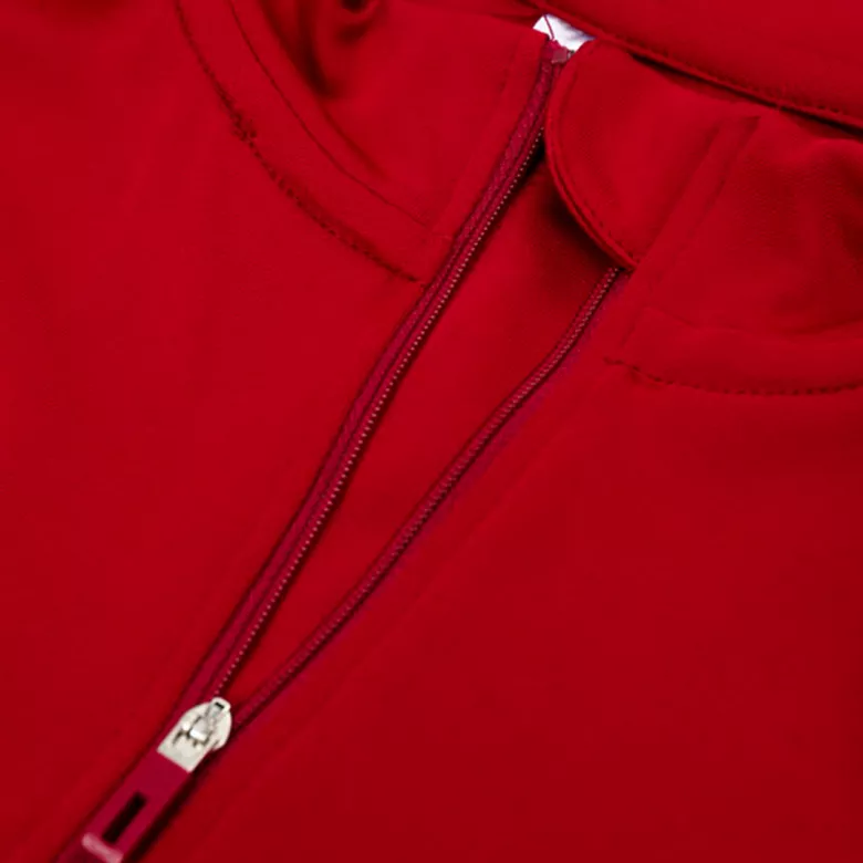 Bayern Munich 1/4 Zip Tracksuit 2021/22 Red - vstockx