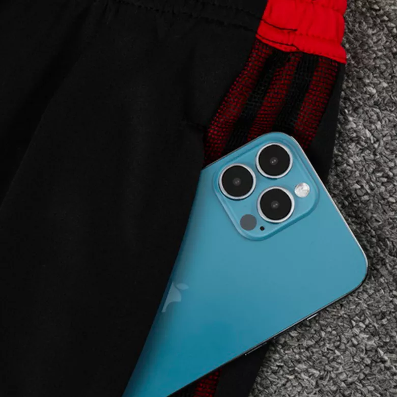 Manchester United 1/4 Zip Tracksuit 2021/22 Kids Red - vstockx