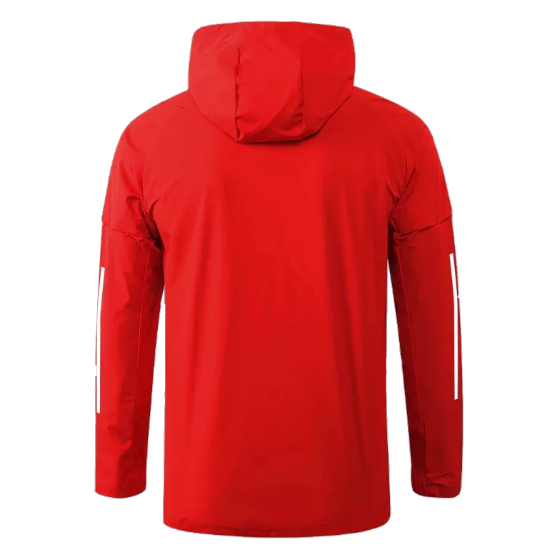 Ajax Hoodie Windbreaker Jacket 2020/21 - Red - vstockx