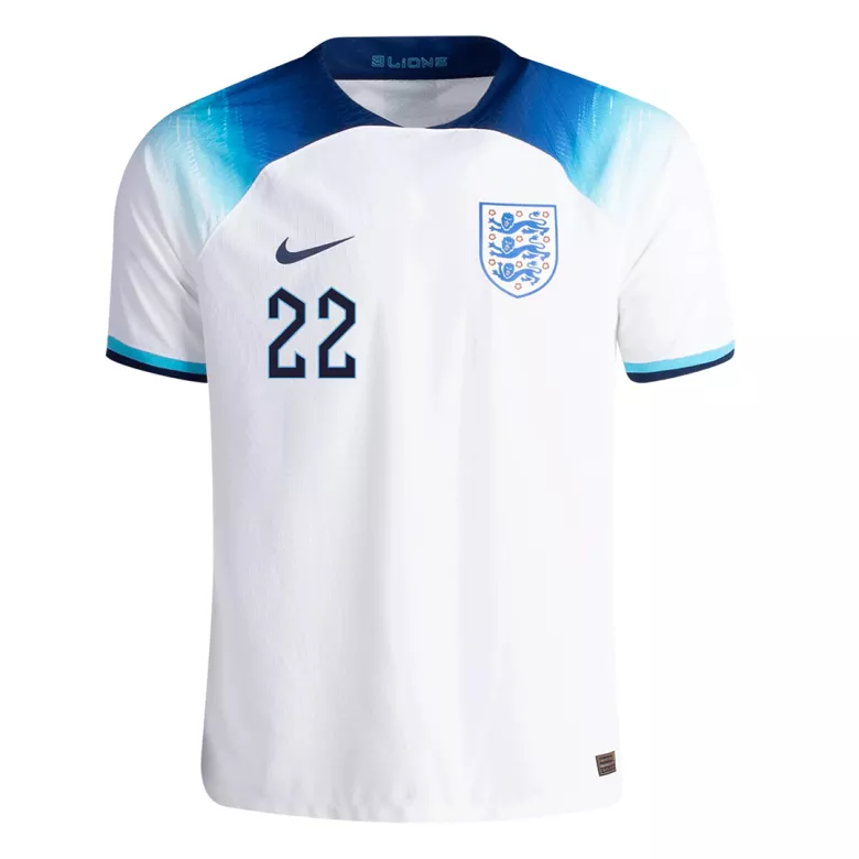 BELLINGHAM #22 England Home Authentic Jersey World Cup 2022 - vstockx