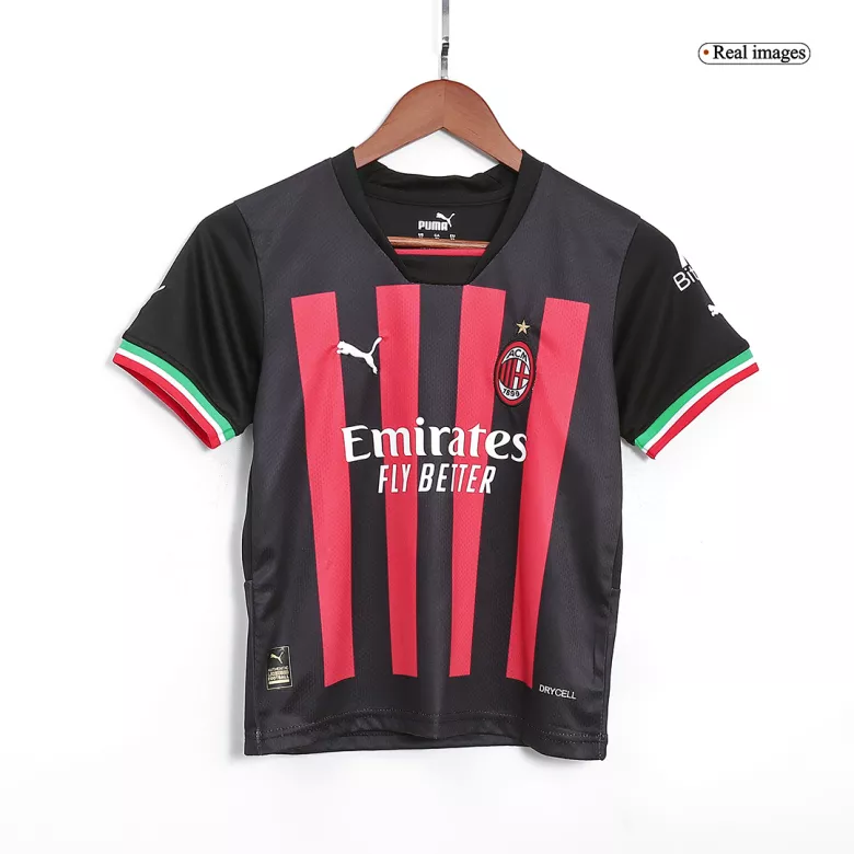 AC Milan Home Kids Soccer Jerseys Kit 2022/23 - vstockx