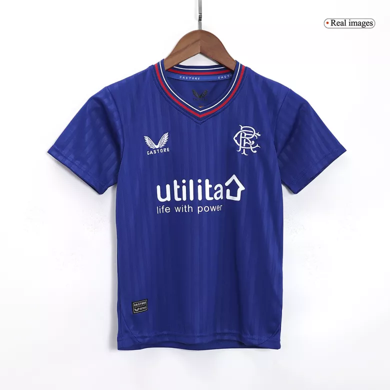 Glasgow Rangers Home Kids Jerseys Kit 2023/24 - vstockx