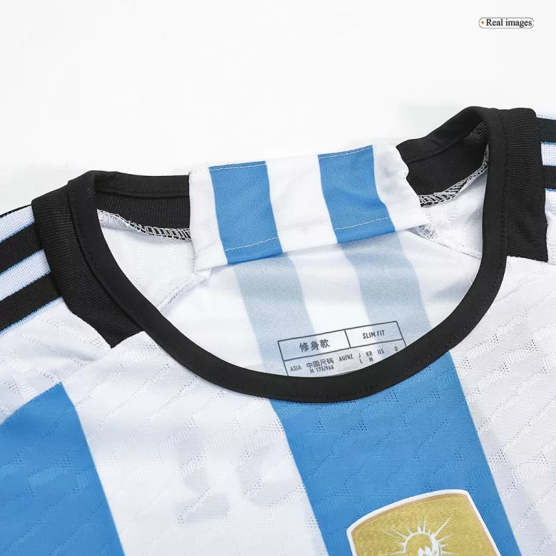 Champions Argentina 3 Stars Home Authentic Jersey 2022 - vstockx