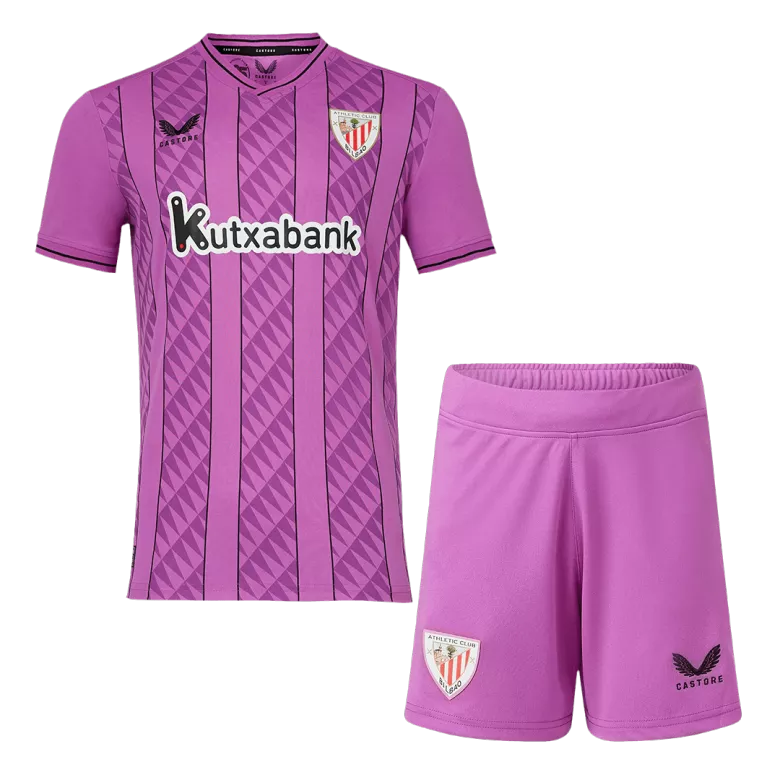 Athletic Club de Bilbao Goalkeeper Kids Soccer Jerseys Kit 2023/24 - vstockx