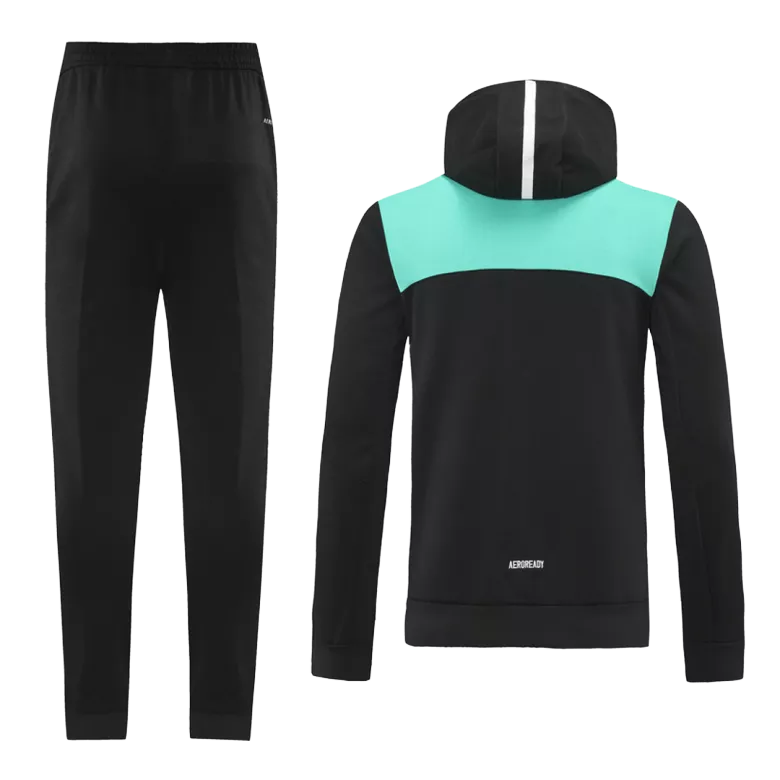 Real Madrid Hoodie Jacket Tracksuit 2021/22 Black - vstockx