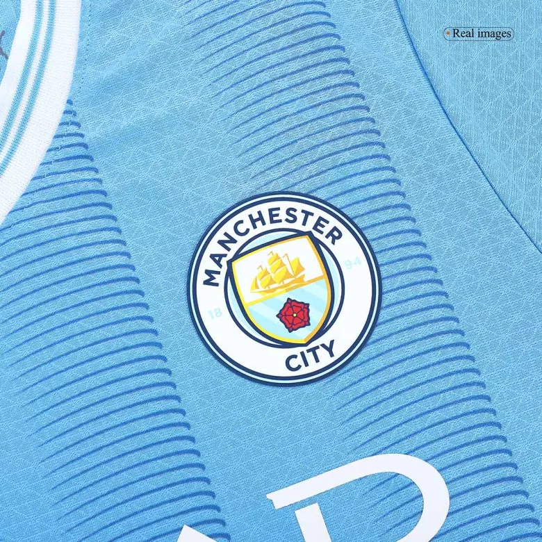 CHAMPIONS OF EUROPE #23 Manchester City Home Authentic Jersey 2023/24 - vstockx