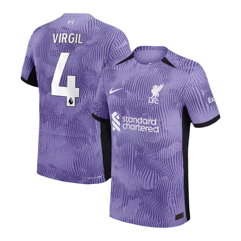 VIRGIL #4 Liverpool Third Away Authentic Soccer Jersey 2023/24 - vstockx