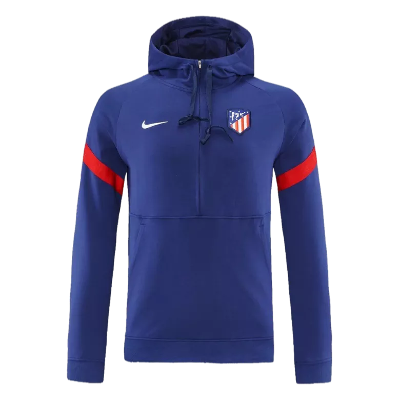 Atletico Madrid Hoodie Tracksuit 2021/22 Blue - vstockx