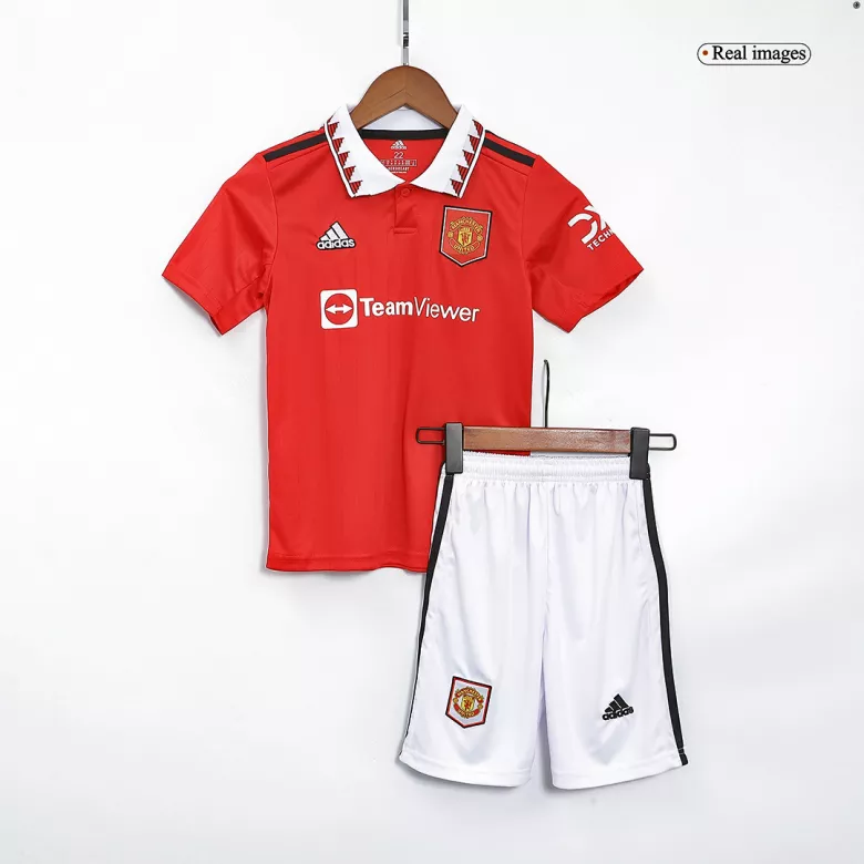 Manchester United Home Kids Soccer Jerseys Kit 2022/23 - vstockx