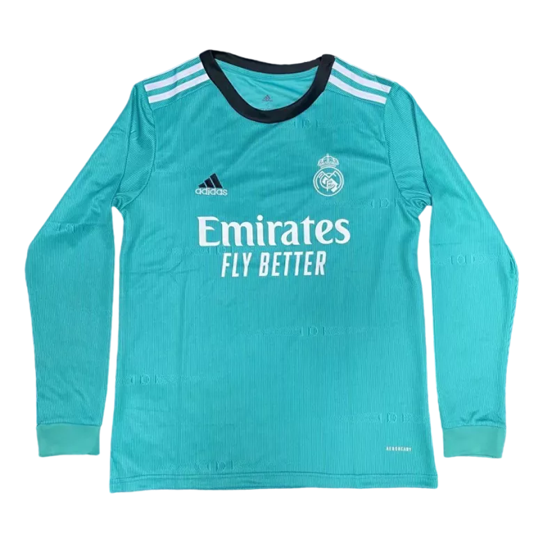 Real Madrid Third Away Long Sleeve Soccer Jersey 2021/22 - vstockx