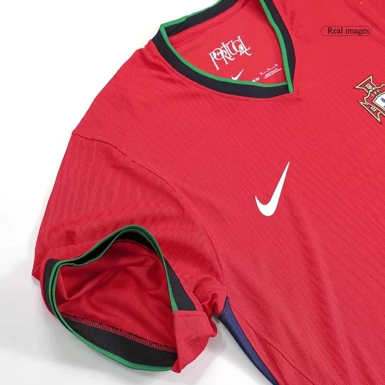 Portugal Home Authentic Soccer Jersey EURO 2024 - vstockx