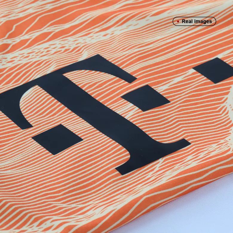 Bayern Munich Goalkeeper Long Sleeve Kids Soccer Jerseys Kit 2022 - vstockx