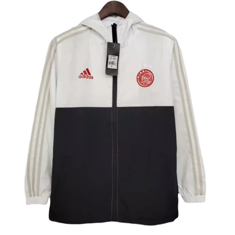 Ajax Hoodie Windbreaker Jacket 2021/22 - Black&White - vstockx