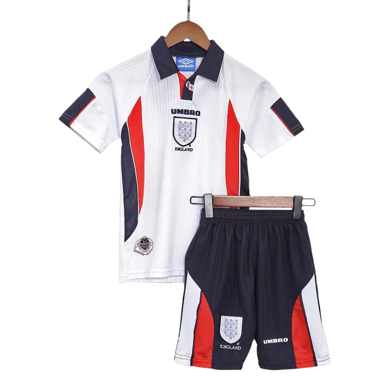 England Home Kids Soccer Jerseys Kit 1998 - vstockx