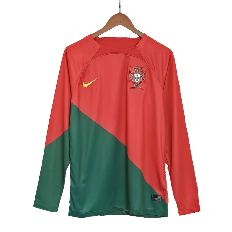 Portugal Home Long Sleeve Soccer Jersey 2022 - vstockx
