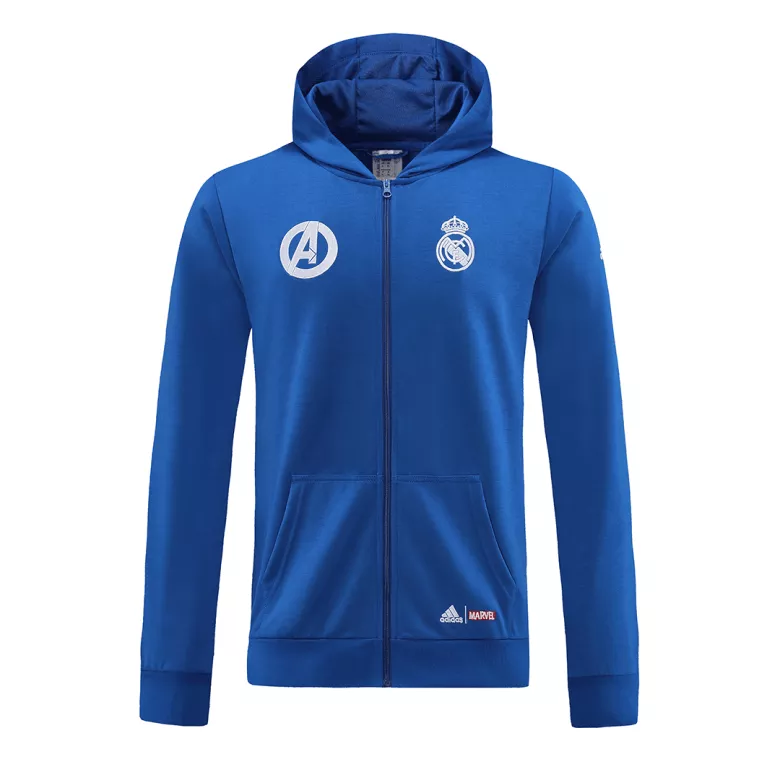 Real Madrid Hoodie Tracksuit 2022/23 Blue - vstockx