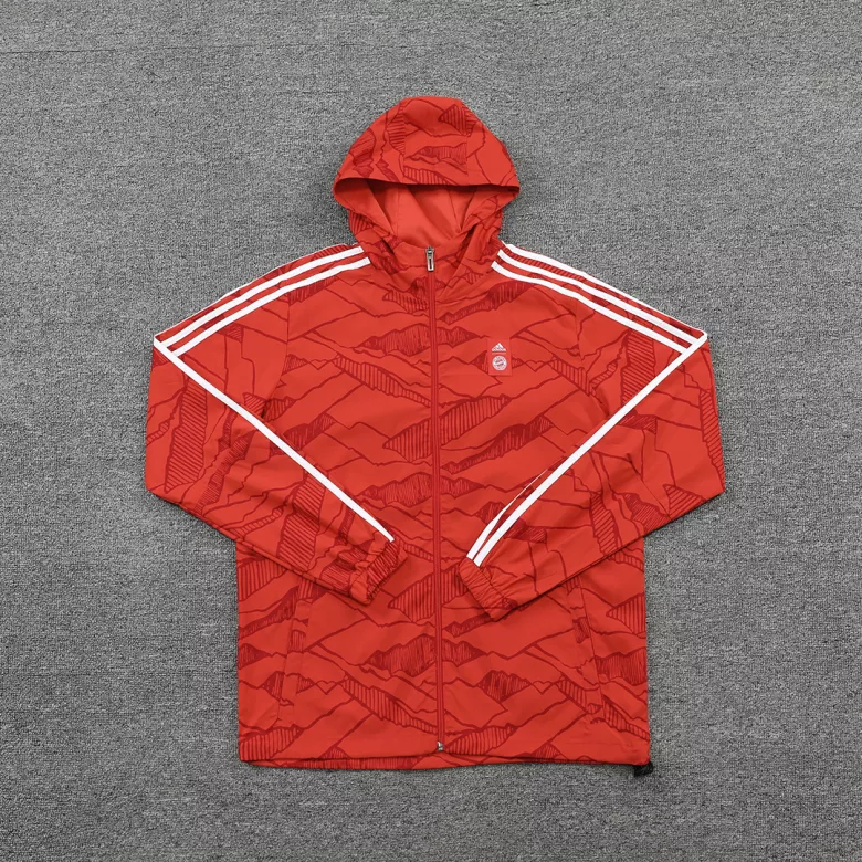 Bayern Munich Hoodie Hoodie Jacket 2021/22 Red - vstockx