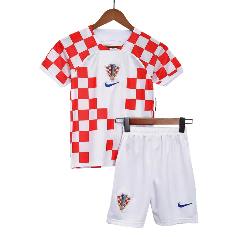 Croatia Home World Cup Kids Jerseys Kit 2022 - vstockx