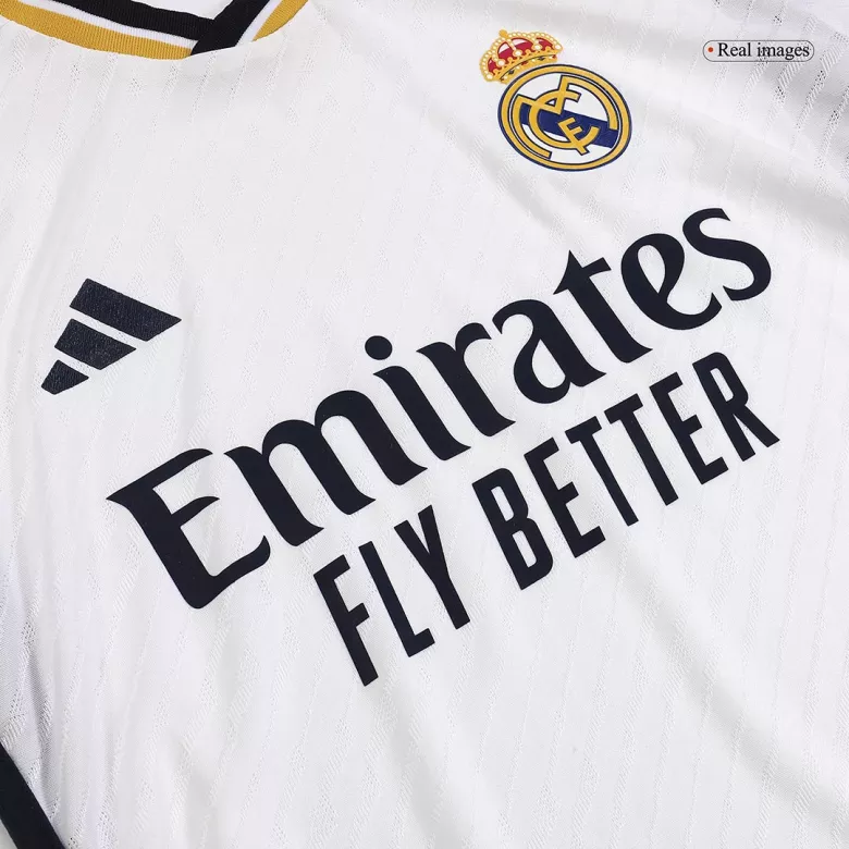 Authentic Real Madrid Home Long Sleeve Soccer Jersey 2023/24 - vstockx