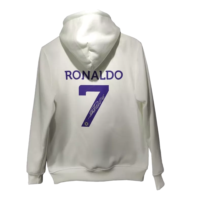 RONALDO #7 Al Nassr Sweater Hoodie 2022/23 White - vstockx