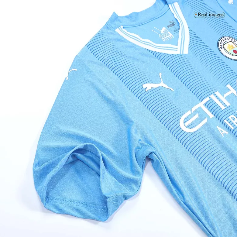 CHAMPIONS OF EUROPE #23 Manchester City Home Authentic Jersey 2023/24 - vstockx