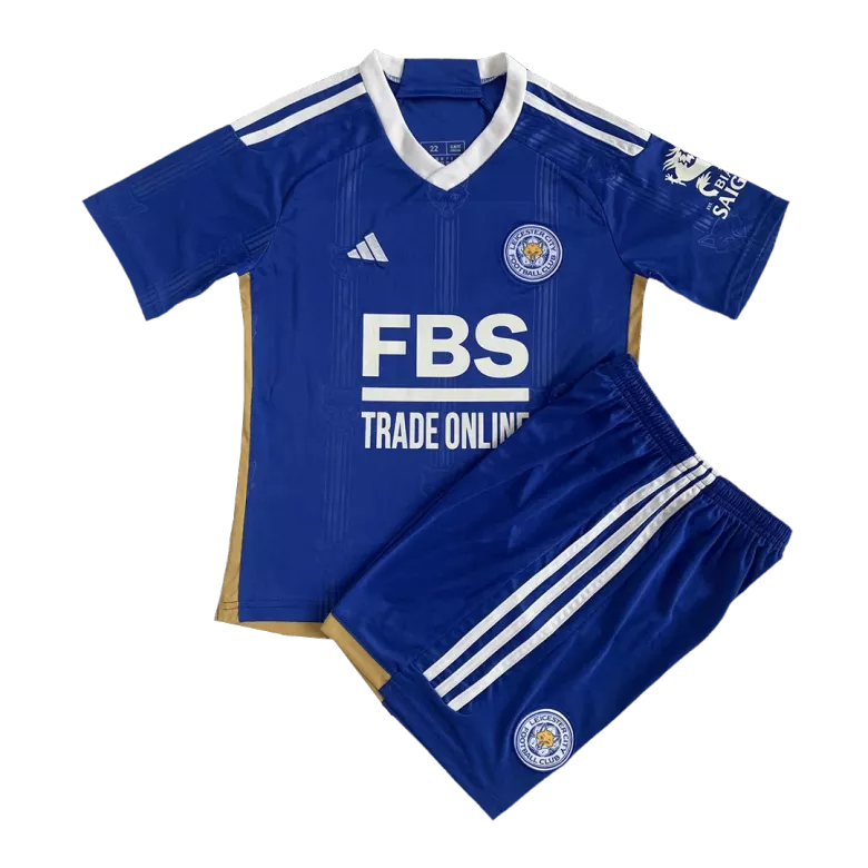 Leicester City Home Kids Soccer Jerseys Kit 2023/24 - vstockx