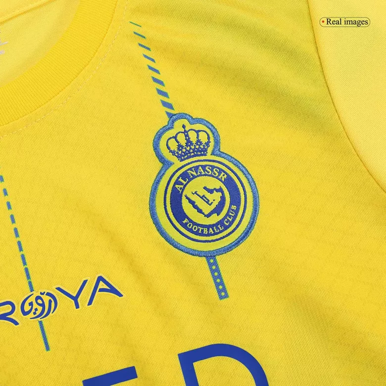 Al Nassr Home Kids Soccer Jerseys Kit 2023/24 - vstockx