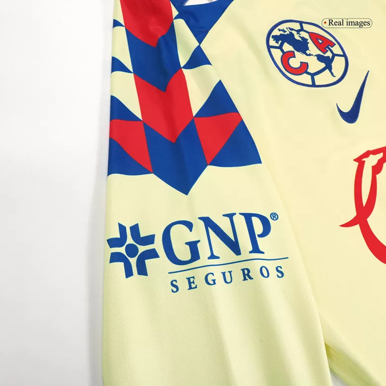 Club America Home Long Sleeve Soccer Jersey 2023/24 - vstockx