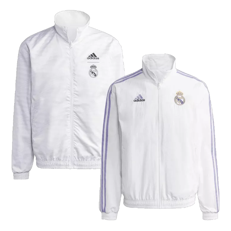 Real Madrid Reversible Anthem Jacket 2022/23 - White - vstockx