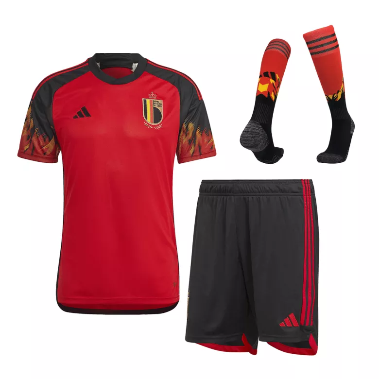 Belgium Home World Cup Jerseys Full Kit 2022 - vstockx