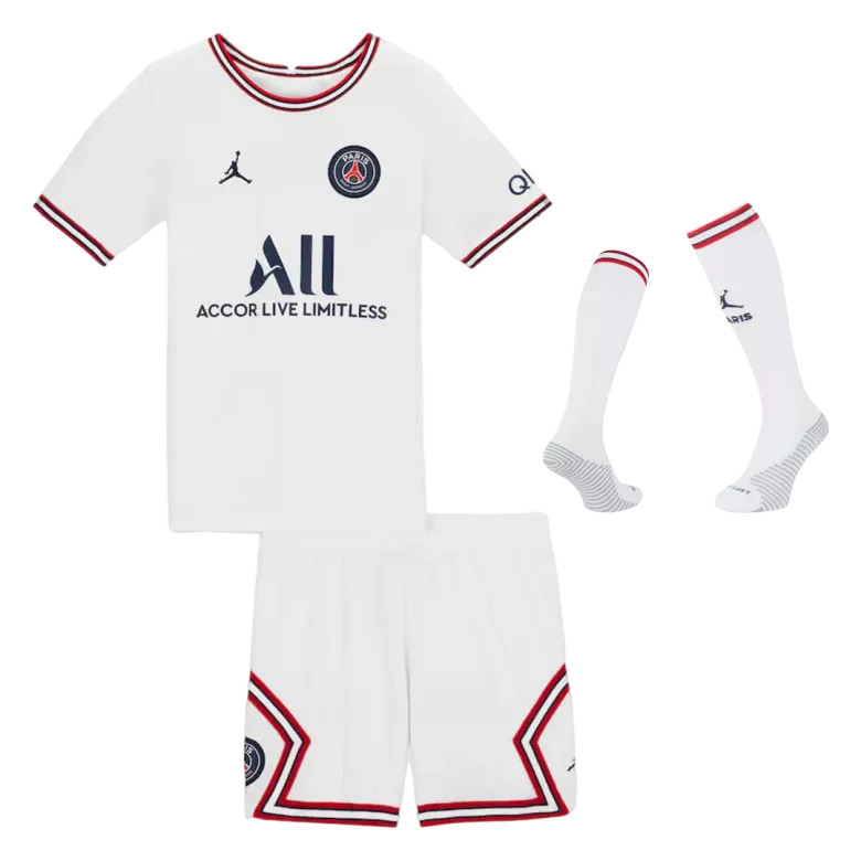 PSG Fourth Away Full Kit 2021/22 By Jordan Kids - vstockx