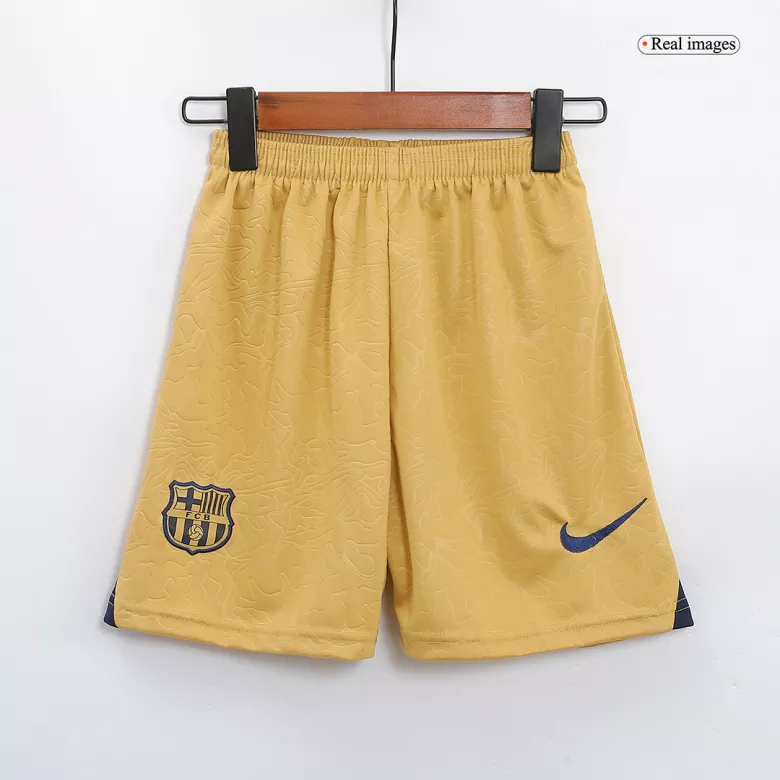 Barcelona Away Kids Soccer Jerseys Kit 2022/23 - vstockx