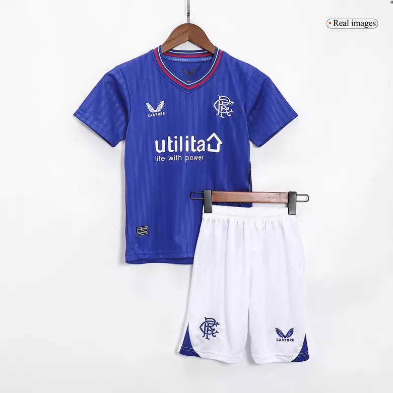 Glasgow Rangers Home Kids Jerseys Kit 2023/24 - vstockx