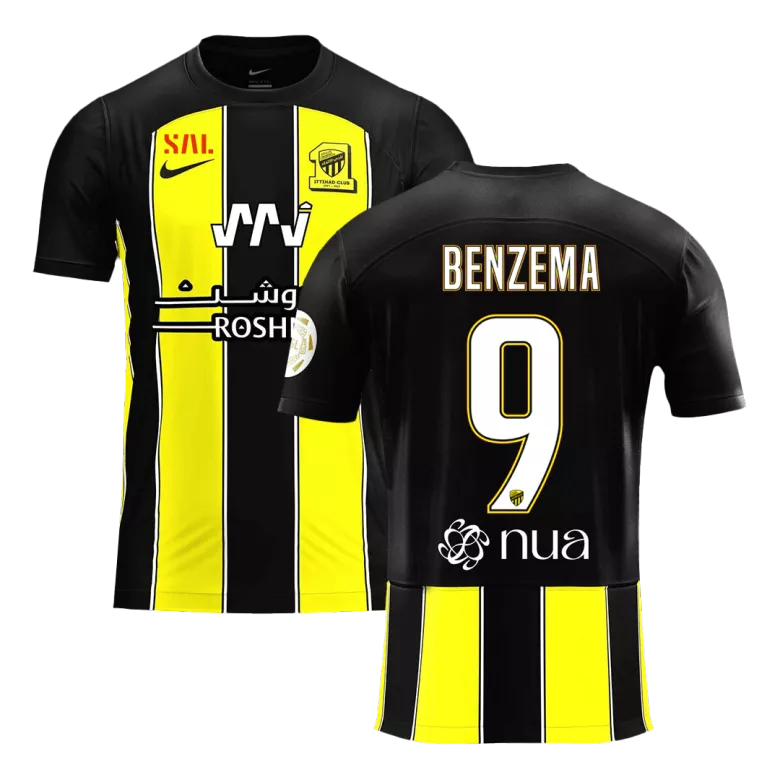 BENZEMA #9 Al Ittihad Saudi Home Soccer Jersey 2023/24 - vstockx