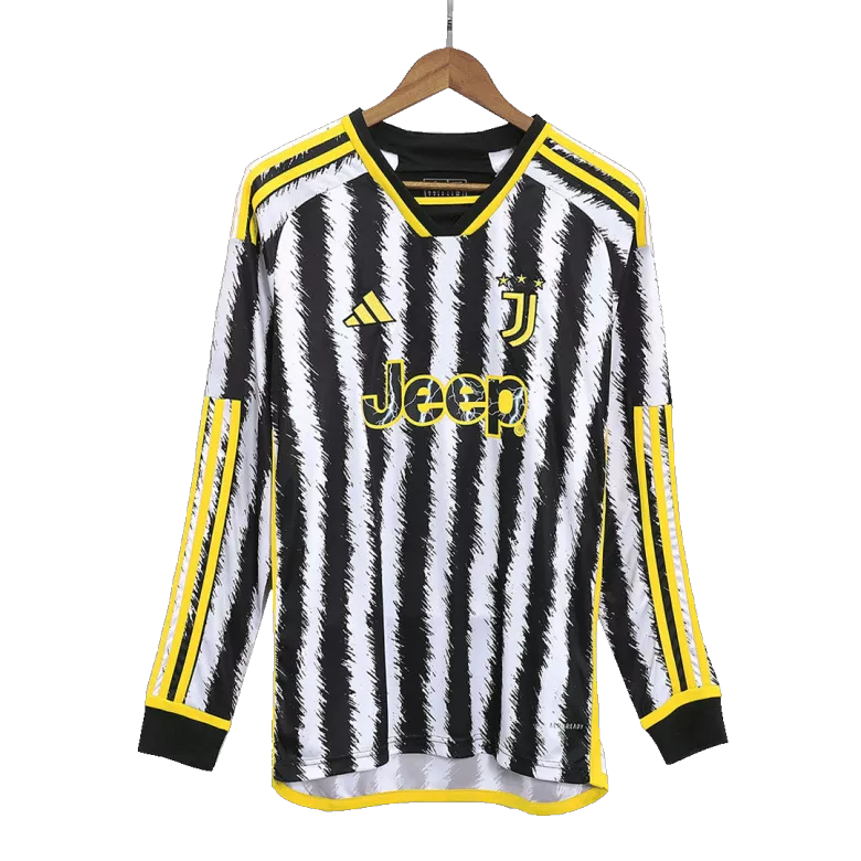 Juventus Home Long Sleeve Soccer Jersey 2023/24 - vstockx