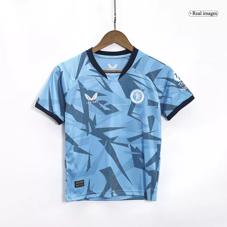 Aston Villa Third Away Kids Soccer Jerseys Kit 2023/24 - vstockx