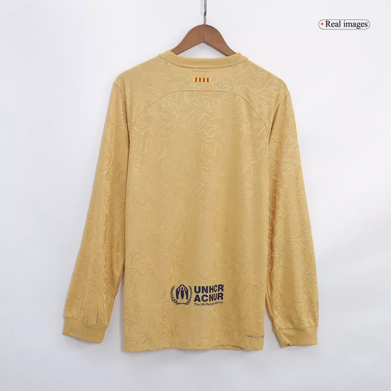 Authentic Barcelona Away Long Sleeve Soccer Jersey 2022/23 - vstockx