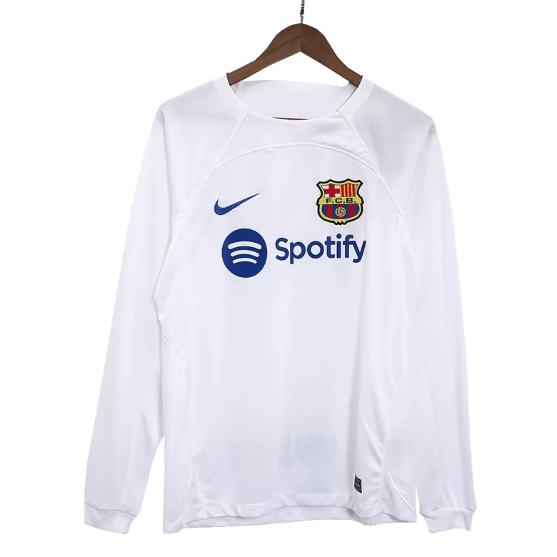 Barcelona Away Long Sleeve Soccer Jersey 2023/24 - vstockx