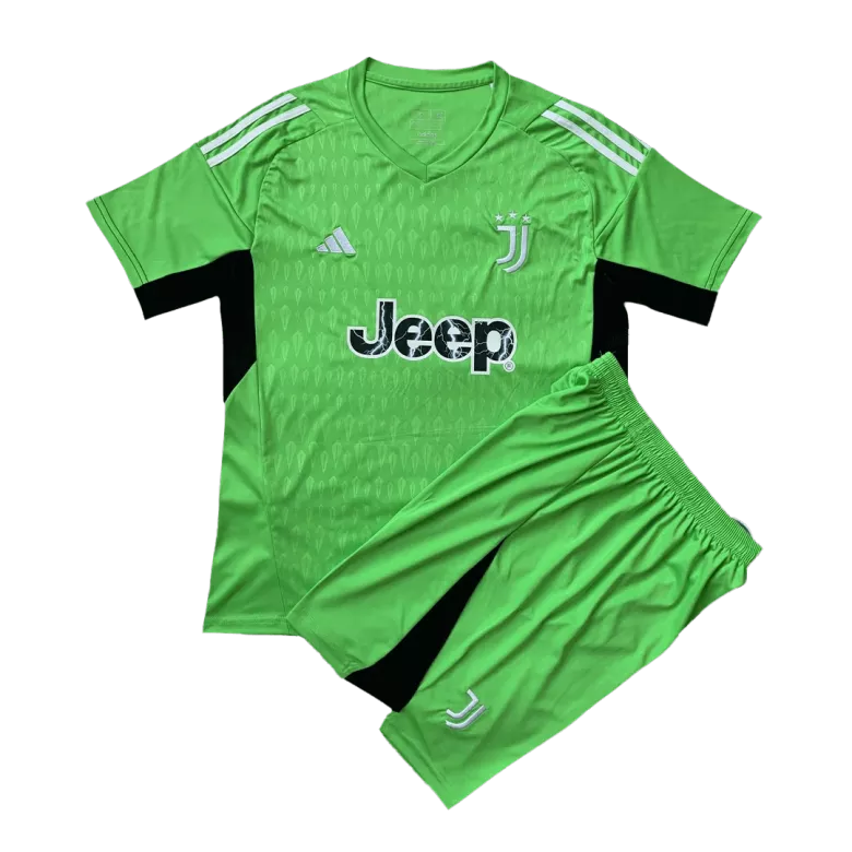 Juventus Goalkeeper Kids Soccer Jerseys Kit 2023/24 - vstockx